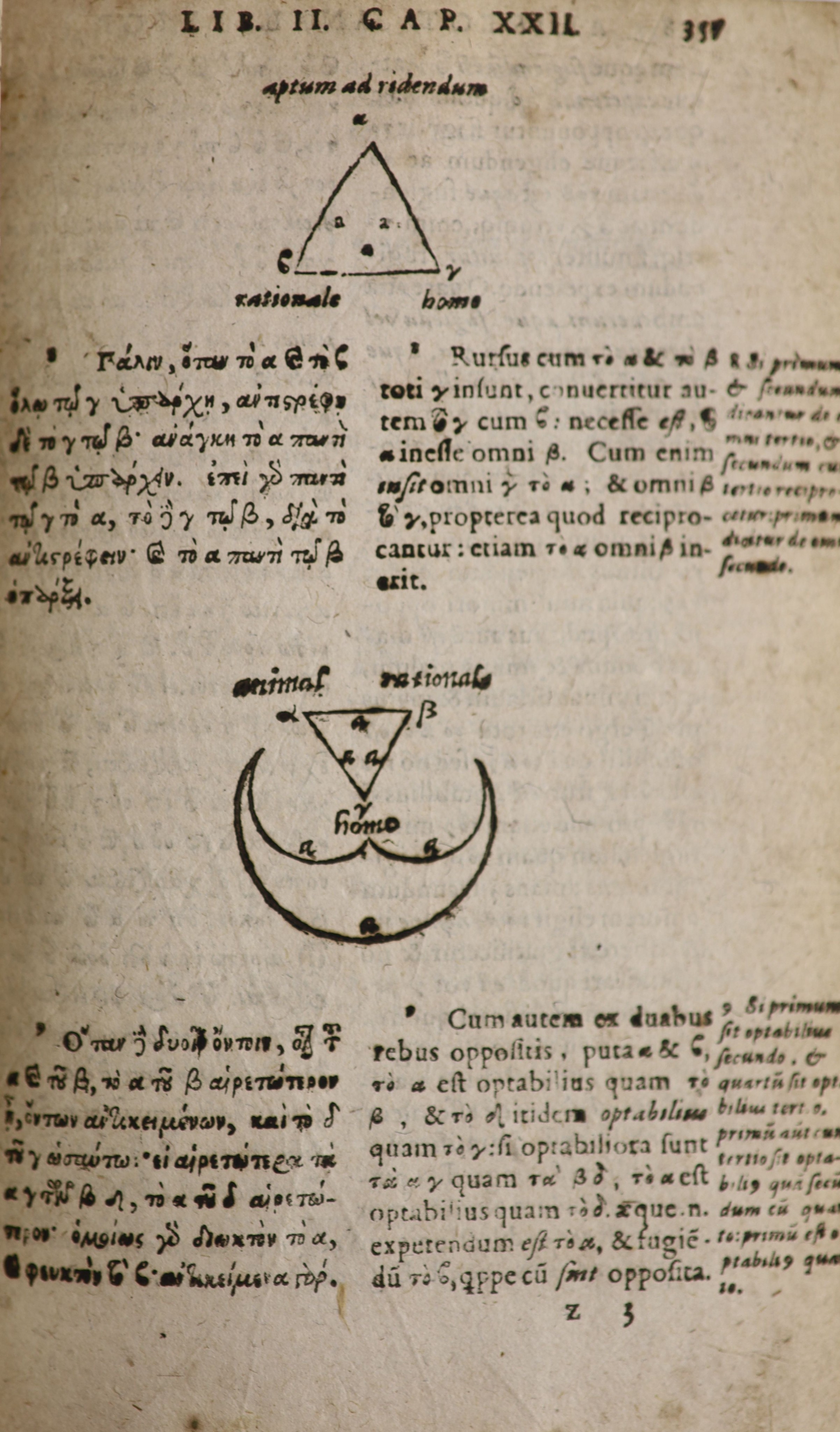 Aristotle. Stagiritae Peripateticorum Principis Organum ... (Part I only), engraved diagrams